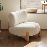 Minimalist side chair in midnight black
